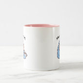 かわいい猫のマグカップ ツートーンマグカップ (中央)