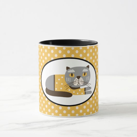 かわいい猫のマグカップ マグカップ (中央)