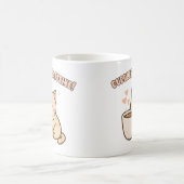 かわいい猫のマグカップ - 面白いコーヒー愛好家のギフト コーヒーマグカップ (中央)