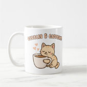 かわいい猫のマグカップ - 面白いコーヒー愛好家のギフト コーヒーマグカップ (左)