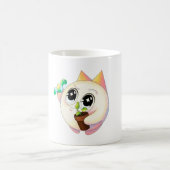 かわいい猫のマスコット コーヒーマグ – かわいいキャット カートゥーン ギ コーヒーマグカップ (中央)