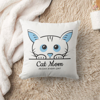 かわいい猫のママスローピロー クッション