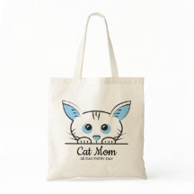 かわいい猫のママトートバッグ