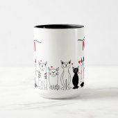 かわいい猫のマママグ マグカップ (中央)
