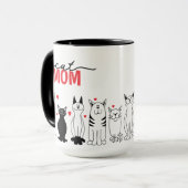 かわいい猫のマママグ マグカップ (正面左)
