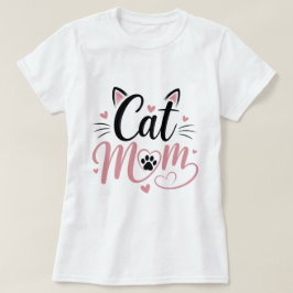 かわいい猫のママ グラフィックTシャツ Tシャツ