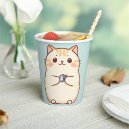 かわいい猫のママ ペット 子猫 愛好家 ギフト 紙コップ