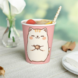 かわいい猫のママ 猫ペット キテイ  愛好家 ギフト 紙コップ