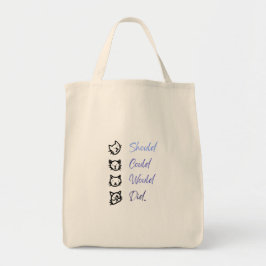 かわいい猫のモチベーション「Should Could Would Did」トートバッグ トートバッグ