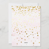 かわいい猫のユニコーンパーティの招待状 シーズンカード (裏面)