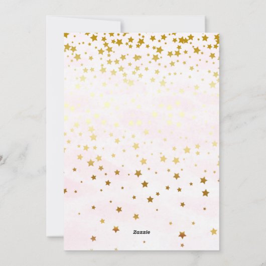 かわいい猫のユニコーンパーティの招待状 シーズンカード (裏面)