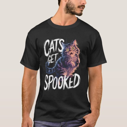 かわいい猫のユーモアデザイン Tシャツ (正面)