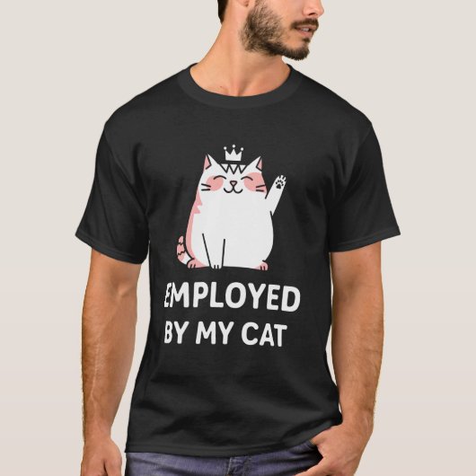 かわいい猫のユーモア Tシャツ (正面)