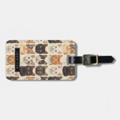 かわいい猫のラゲッジタグ ラゲッジタグ (正面横)