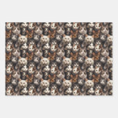 かわいい猫のラッピング紙 ラッピングペーパーシート (正面2)