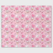 かわいい猫のラッピング紙 ラッピングペーパー (フラット)