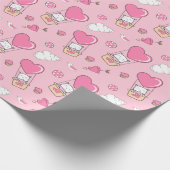 かわいい猫のラッピング紙 ラッピングペーパー (角)