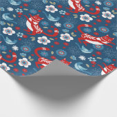 かわいい猫のラッピング紙 ラッピングペーパー (角)