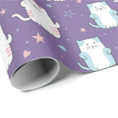 かわいい猫のラッピング紙 ラッピングペーパー (ロールコーナー)