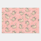 かわいい猫のラッピング紙、猫のギフトラッピング、猫 ラッピングペーパーシート (正面2)