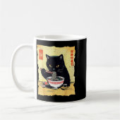 かわいい猫のラーメンアニメギフトG コーヒーマグカップ (左)