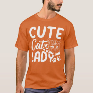 かわいい猫のレディー かわいい猫の愛好家 猫の飼い主 私 かわいい猫 Tシャツ