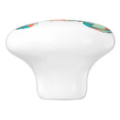 かわいい猫の三角印象主義 セラミックノブ (側面)