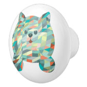 かわいい猫の三角印象主義 セラミックノブ (右)