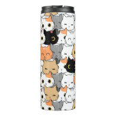 かわいい猫の人混み タンブラー (裏面)