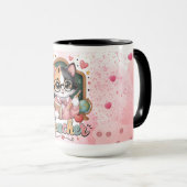 かわいい猫の先生ギフトマグ マグカップ (正面右)