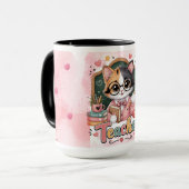 かわいい猫の先生ギフトマグ マグカップ (正面左)
