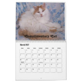 かわいい猫の写真とおもしろいことわざ カレンダー (3月 2027)