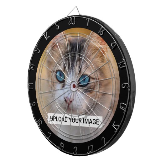 かわいい猫の写真をアップロード ダーツボード (正面右)