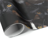 かわいい猫の写真パターン ラッピングペーパー (ロールコーナー)