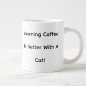 かわいい猫の写真 ジャンボコーヒーマグカップ (右)