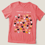かわいい猫の助パーソナライズされたけ トライブレンドＴシャツ<br><div class="desc">可愛らしい子猫のおもしろい柄。動物の救助団体や組織の名前をに変更オリジナルアートby Nic Squirrell.</div>