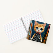 🐱✏️ かわいい猫の勉強文房具ギフト 📚✨ ノートブック (内部)