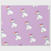 かわいい猫の包み紙 ラッピングペーパー (フラット)