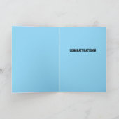 かわいい猫の卒業 カード (内部)