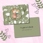 かわいい猫の友情バレンタインデーカード ノートカード