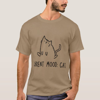 かわいい猫の友達 現在の気分 Tシャツ