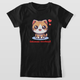 かわいい猫の可愛さオーバーロードアート Tシャツ