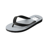 かわいい猫の名パーソナライズされた前 キッズビーチサンダル (アングル)