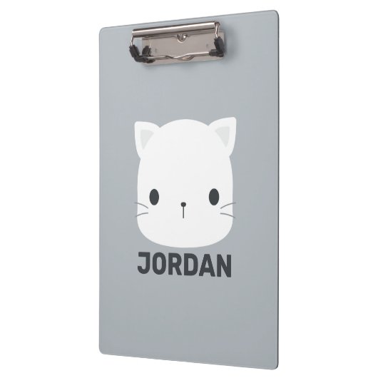 かわいい猫の名パーソナライズされた前 クリップボード (左)