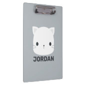 かわいい猫の名パーソナライズされた前 クリップボード (右)