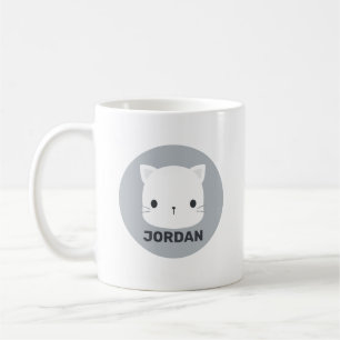かわいい猫の名パーソナライズされた前 コーヒーマグカップ