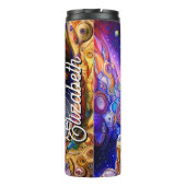 かわいい猫の名パーソナライズされた前 タンブラー (裏面)