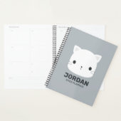 かわいい猫の名パーソナライズされた前 プランナー手帳 (ディスプレー)