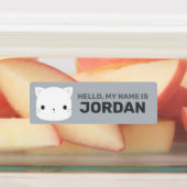 かわいい猫の名パーソナライズされた前 ラベル (貼付)