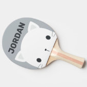 かわいい猫の名パーソナライズされた前 卓球ラケット (横)